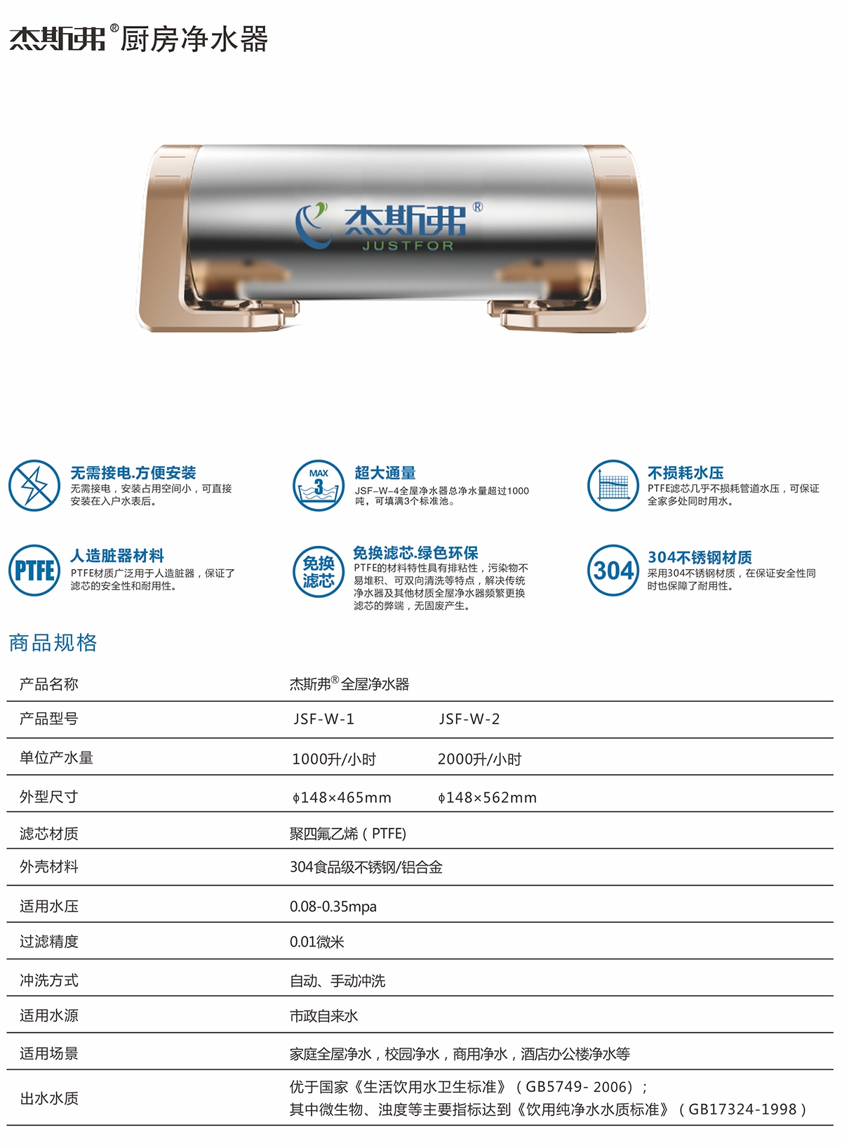 杰斯弗熱水凈水器（JSF-W-1、JSF-W-2）-1